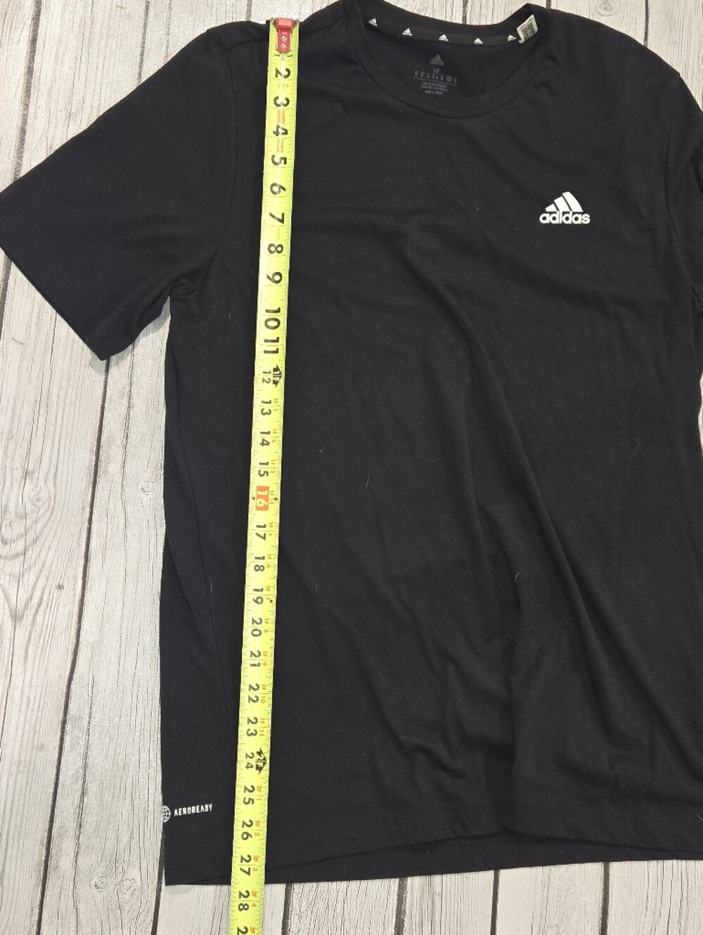 adidas Black Aeroready Tee Mens Medium - Picture 4 of 6
